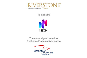 RiverStone Holdings Limited Acquired Neon from AFG